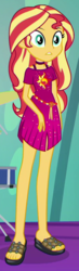 Size: 237x815 | Tagged: safe, screencap, sunset shimmer, equestria girls, equestria girls specials, g4, my little pony equestria girls: better together, my little pony equestria girls: spring breakdown, clothes, cropped, feet, female, geode of empathy, legs, magical geodes, outfit catalog, solo