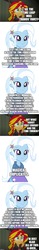 Size: 500x3196 | Tagged: safe, edit, edited screencap, editor:lord you know who, screencap, sunset shimmer, trixie, comic:the infinite loops, equestria girls, equestria girls specials, g4, my little pony equestria girls: sunset's backstage pass, ah my goddess, avengers: endgame, comic, fanfic art, implied twilight sparkle, marvel, oh my goddess, screencap comic, the infinite loops