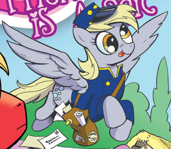Size: 410x357 | Tagged: safe, idw, big macintosh, derpy hooves, g4, spoiler:comic, spoiler:comic09