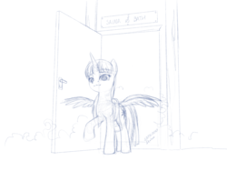 Size: 2224x1668 | Tagged: safe, artist:doxhun, twilight sparkle, alicorn, pony, g4, bedroom eyes, looking at you, sauna, spread wings, steam, towel, twilight sparkle (alicorn), wet, wet mane, wings