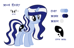 Size: 1895x1229 | Tagged: safe, artist:darbypop1, oc, oc only, oc:moon heart, pony, unicorn, base used, female, mare, reference sheet, simple background, solo, transparent background