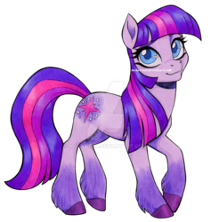 Size: 900x948 | Tagged: safe, artist:nadairead, earth pony, pony, deviantart watermark, earth pony twilight, female, g5 concept leak style, g5 concept leaks, mare, obtrusive watermark, simple background, solo, traditional art, transparent background, twilight sparkle (g5 concept leak), unshorn fetlocks, watermark