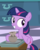 Size: 628x786 | Tagged: safe, screencap, twilight sparkle, pony, unicorn, g4, my little pony: friendship is magic, sparkle's seven, clay, cropped, female, filly, filly twilight sparkle, pottery, pottery wheel, raised hoof, sitting, smiling, solo, underhoof, unicorn twilight, younger