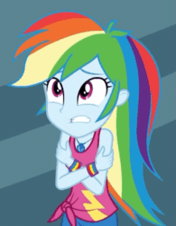 Size: 819x1049 | Tagged: safe, screencap, rainbow dash, equestria girls, g4, my little pony equestria girls: better together, street chic, animated, cold, cropped, cute, dashabetes, female, freezing, geode of super speed, gif, magical geodes, shivering, solo