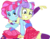 Size: 6398x4965 | Tagged: safe, artist:shootingstarsentry, kiwi lollipop, supernova zap, equestria girls, equestria girls specials, g4, my little pony equestria girls: better together, my little pony equestria girls: sunset's backstage pass, absurd resolution, clothes, duo, female, grin, k-lo, postcrush, simple background, smiling, su-z, transparent background, vector