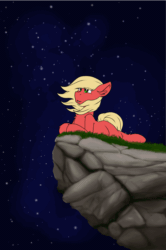 Size: 1325x2000 | Tagged: safe, artist:melodis, oc, oc only, oc:melodis, pegasus, pony, animated, female, gif