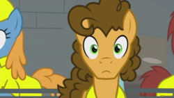 Size: 1280x720 | Tagged: safe, screencap, cheese sandwich, giggleberry, earth pony, pony, g4, the last laugh, cheese sandwich returns, looking at you, male