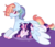 Size: 948x813 | Tagged: safe, artist:moon-rose-rosie, rainbow dash, twilight sparkle, alicorn, pony, g4, base used, colored hooves, female, floppy ears, half r63 shipping, hug, male, prone, rainbow blitz, rule 63, ship:twiblitz, ship:twidash, shipping, simple background, size difference, straight, transparent background, twilight sparkle (alicorn), watermark, wing blanket, winghug