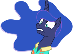 Size: 4606x3375 | Tagged: safe, artist:sketchmcreations, princess luna, alicorn, pony, between dark and dawn, g4, my little pony: friendship is magic, angry, clothes, faic, female, shirt, simple background, solo, transparent background, vector