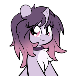 Size: 3000x3000 | Tagged: safe, artist:php142, oc, oc only, oc:wicked silly, pony, unicorn, accessory, chest fluff, choker, cute, female, high res, looking at you, pale belly, simple background, solo, white background