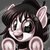 Size: 1800x1800 | Tagged: safe, artist:whitediamonds, oc, oc:isabelle incraft, oc:izzy, earth pony, pony, against glass, beret, female, frog (hoof), glass, hat, hooves, looking at you, mare, mime, open mouth, smiling, underhoof