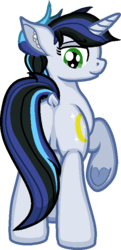 Size: 392x812 | Tagged: safe, artist:zeka10000, oc, oc only, oc:star shine, pony, butt, dock, ear fluff, featureless crotch, full body, looking back, plot, simple background, smiling, solo, standing, transparent background