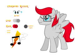 Size: 1500x1060 | Tagged: safe, artist:darbypop1, oc, oc only, oc:charming rocker, pegasus, pony, glasses, male, reference sheet, simple background, solo, stallion, transparent background