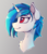 Size: 1750x2014 | Tagged: safe, artist:capseys, dj pon-3, vinyl scratch, pony, g4, bust, female, sketch, solo, wrong eye color
