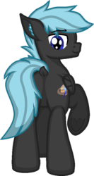 Size: 435x820 | Tagged: safe, artist:zeka10000, oc, oc only, oc:saturn lightning, pony, butt, dock, ear fluff, featureless crotch, full body, looking back, male, plot, request, requested art, ringbutt, simple background, smiling, solo, stallion, standing, transparent background