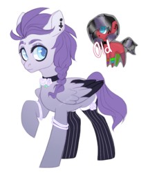 Size: 951x1112 | Tagged: safe, artist:shady-bush, oc, oc only, oc:jinx, pegasus, pony, female, mare, simple background, solo, transparent background, two toned wings, wings