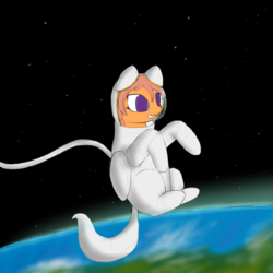Size: 1000x1000 | Tagged: safe, artist:shoophoerse, oc, oc only, oc:shoop, pegasus, pony, astronaut, atg 2019, newbie artist training grounds, ponies in space, solo, space, spacesuit