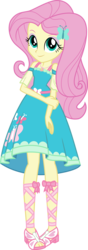 Size: 5000x14231 | Tagged: safe, artist:sugar-loop, artist:twilirity, fluttershy, equestria girls, g4, my little pony equestria girls: better together, absurd resolution, clothes, dress, eqg promo pose set, female, geode of fauna, magical geodes, pose, simple background, smiling, solo, transparent background, vector