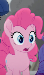 Size: 179x303 | Tagged: safe, screencap, pinkie pie, rarity, twilight sparkle, alicorn, earth pony, pony, unicorn, rainbow roadtrip, cropped, female, gasp, hope hollow, mare, offscreen character, open mouth, reaction image, solo focus, twilight sparkle (alicorn)