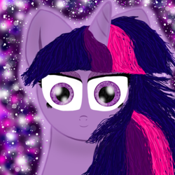Size: 1500x1500 | Tagged: safe, artist:php185, twilight sparkle, pony, g4, female, looking at you, solo, stare, staring into your soul
