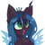 Size: 3000x3000 | Tagged: safe, artist:pesty_skillengton, queen chrysalis, changeling, changeling queen, pony, g4, bust, crown, cute, cutealis, female, high res, jewelry, regalia, solo