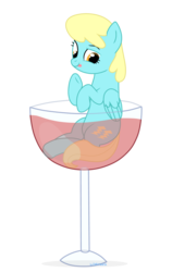 Size: 3893x6164 | Tagged: safe, artist:losyara, sassaflash, pegasus, pony, g4, background pony, cup, cup of pony, drink, drinking glass, female, glass, mare, micro, simple background, solo, tongue out, transparent background, ych result