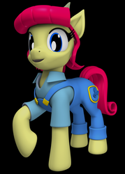 Size: 2500x3500 | Tagged: safe, artist:argos90, torque wrench, pony, g4, rainbow roadtrip, 3d, atorqueable, cute, female, high res, solo, that was fast