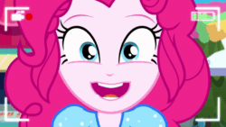 Size: 800x450 | Tagged: safe, alternate version, screencap, pinkie pie, equestria girls, equestria girls series, five lines you need to stand in, g4, spoiler:eqg series (season 2), female, gif, non-animated gif, solo
