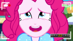 Size: 960x540 | Tagged: safe, edit, edited screencap, editor:countcoltnackh, screencap, pinkie pie, equestria girls, five lines you need to stand in, g4, my little pony equestria girls: better together, brazzers, context is for the weak, female, implied porn, solo