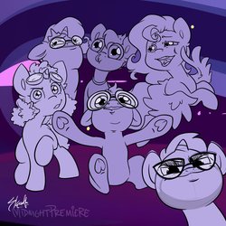 Size: 1200x1200 | Tagged: safe, artist:midnightpremiere, oc, oc:countess pi, oc:peaches silversong, oc:tomeytine, oc:trixie gadgets, oc:whirlypoo, pony, my little pony: tails of equestria, critical role