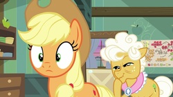 Size: 1920x1080 | Tagged: safe, screencap, applejack, goldie delicious, pony, g4, going to seed