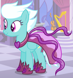 Size: 1588x1684 | Tagged: safe, artist:razorbladetheunicron, fleetfoot, pegasus, pony, lateverse, g4, alternate universe, base used, clothes, dress, female, gala dress, grand galloping gala, mare, show accurate, solo