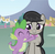 Size: 639x630 | Tagged: safe, edit, edited screencap, editor:undeadponysoldier, screencap, octavia melody, spike, dragon, earth pony, pony, g4, adorable face, blushing, bow, collar, crack shipping, cute, daaaaaaaaaaaw, eyes closed, female, fence, happy, house, hug, love, male, mare, ponyville, ship:spiketavia, shipping, smiling, spikelove, straight, tavibetes