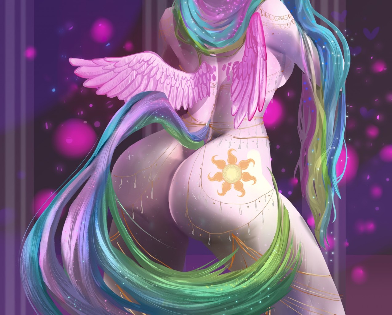 #2056976 - suggestive, artist:catcaterpillar, princess celestia, alicorn, a...