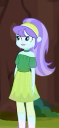 Size: 259x559 | Tagged: safe, screencap, aqua blossom, equestria girls, five lines you need to stand in, g4, my little pony equestria girls: better together, clothes, cropped, female, hairband, lipstick, skirt, socks, solo