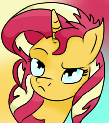Size: 3480x3912 | Tagged: safe, sunset shimmer, unicorn, equestria girls, equestria girls series, forgotten friendship, g4, colored, female, high res, solo, sunset shimmer is not amused, sunshine shimmer, unamused