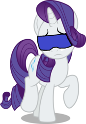 Size: 748x1067 | Tagged: safe, artist:smbssfan, rarity, pony, g4, blindfold, frown