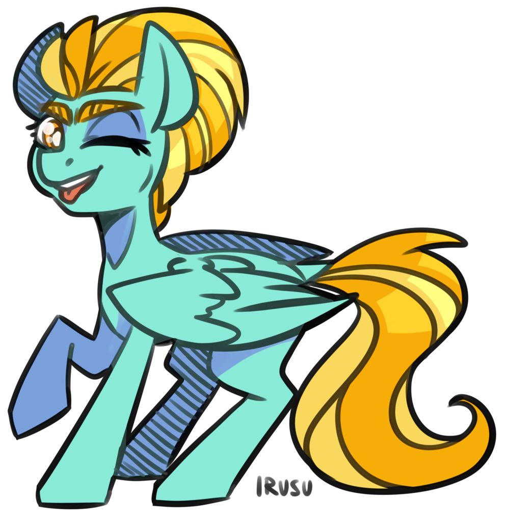 Safe Artist Lrusu Lightning Dust Pegasus Pony G Female High Res Mare Solo