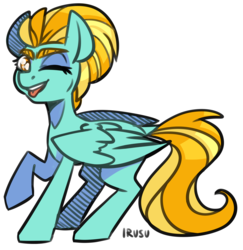 Size: 2044x2099 | Tagged: safe, artist:lrusu, lightning dust, pegasus, pony, g4, female, high res, mare, solo, tongue out