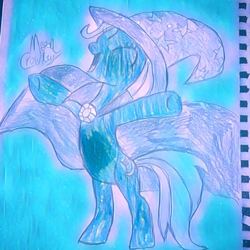 Size: 959x959 | Tagged: artist needed, safe, trixie, pony, unicorn, g4, bipedal, female, mare, solo, traditional art