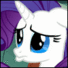Size: 68x68 | Tagged: safe, screencap, rarity, pony, unicorn, a dog and pony show, g4, season 1, animated, cropped, cute, eye shimmer, female, gif, lip quiver, loop, poor rarity, pouting, raribetes, sad, solo