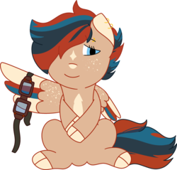 Size: 2505x2392 | Tagged: safe, artist:duskentertainment, oc, oc:up draft, pegasus, pony, aviator goggles, digital art, ear piercing, earring, goggles, high res, jewelry, piercing, simple background, transparent background