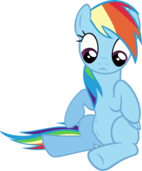 Size: 2276x2744 | Tagged: safe, artist:sollace, derpibooru exclusive, rainbow dash, pony, g4, testing testing 1-2-3, animated, cute, dashabetes, female, gif, high res, hungry, show accurate, simple background, sitting, solo, stomach growl, stomach noise, transparent background, vector