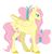 Size: 1024x1073 | Tagged: safe, artist:uniquecolorchaos, fluttershy, pegasus, pony, g4, cutie mark background, female, mare, simple background, solo, tail feathers, white background