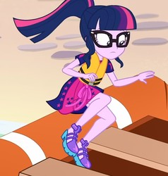 Size: 894x938 | Tagged: safe, screencap, sci-twi, twilight sparkle, equestria girls, equestria girls specials, g4, my little pony equestria girls: better together, my little pony equestria girls: spring breakdown, cropped, female, glasses, legs, solo