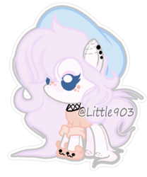 Size: 537x645 | Tagged: safe, artist:little903, oc, oc only, earth pony, pony, chibi, clothes, female, mare, plushie, shirt, solo
