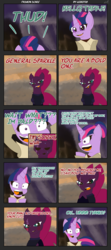 Size: 4000x9000 | Tagged: safe, artist:legiot18, tempest shadow, twilight sparkle, pony, g4, blushing, comic, female, general grievous, lesbian, obi wan kenobi, parody, scene parody, ship:tempestlight, shipping, star wars, star wars: revenge of the sith