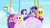 Size: 1920x1080 | Tagged: safe, screencap, applejack, fluttershy, pinkie pie, rainbow dash, rarity, twilight sparkle, alicorn, pony, g4, my little pony: rainbow roadtrip, applejack's hat, cowboy hat, female, hat, hot air balloon, mane six, twilight sparkle (alicorn)