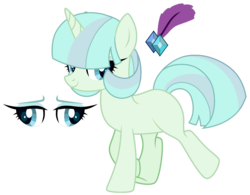 Size: 1280x997 | Tagged: safe, artist:raflesplatt, oc, oc only, pony, unicorn, female, magical lesbian spawn, mare, offspring, parent:coco pommel, parent:rarity, parents:marshmallow coco, reference sheet, simple background, solo, transparent background
