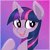 Size: 1056x1056 | Tagged: safe, artist:frostedvulpix, twilight sparkle, pony, g4, blushing, bust, cute, female, gradient background, mare, open mouth, portrait, solo, twiabetes